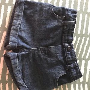 Toddler girl dark blue shorts